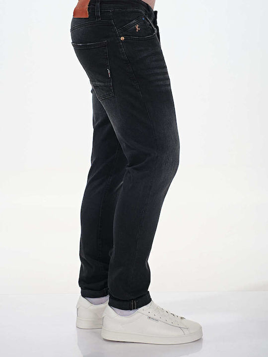 Men's Jeans Pants Elastic with Regular Fit Black