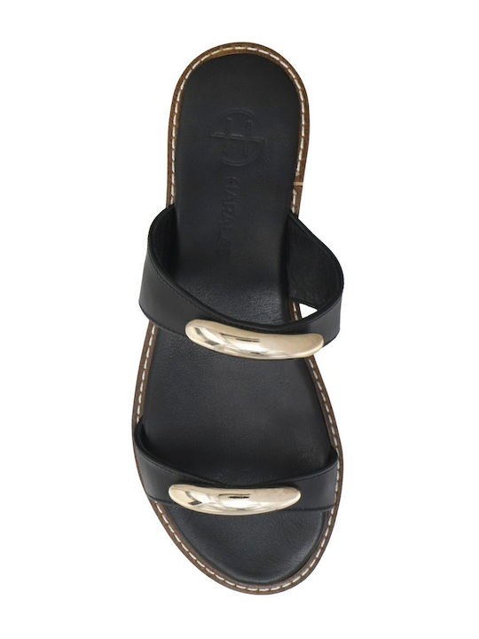 Sandale Casual Damă Din Piele Negre