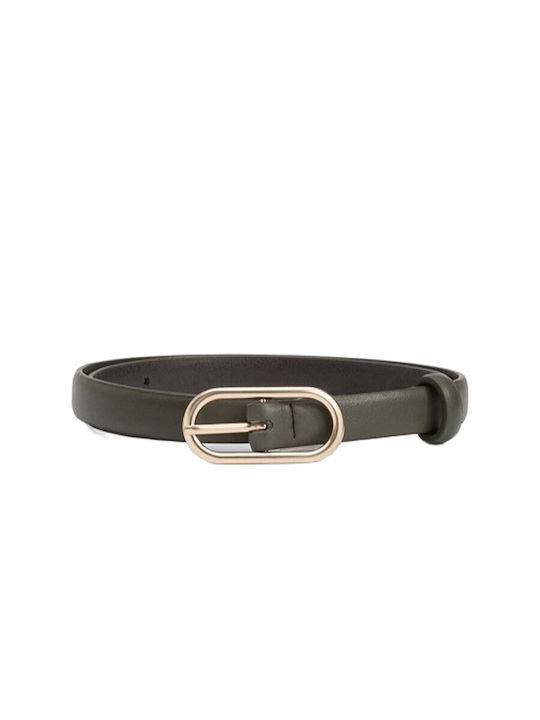 Tiffosi Leather Women's Belt Green