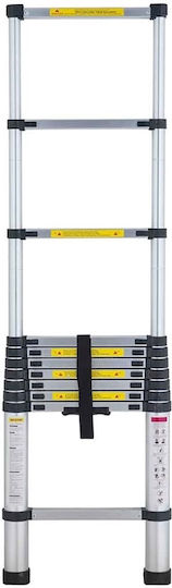 Veritas Telescopic Ladder Aluminum of Steps with Maximum Height 3.8m
