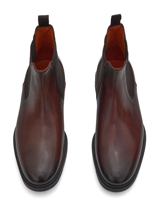 Leather Brown Chelsea Boots