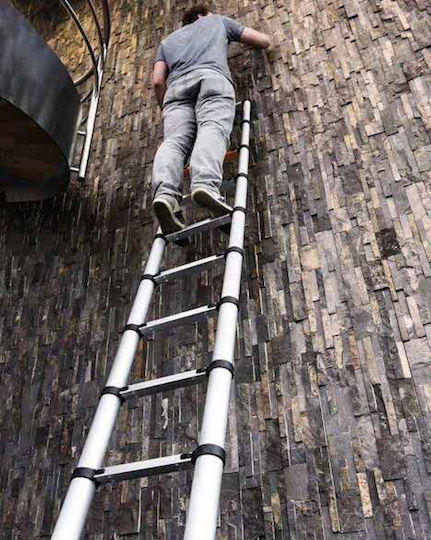 Veritas Telescopic Ladder Aluminum of Steps with Maximum Height 3.2m