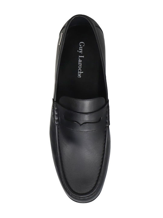 Leder Herren Mokassins in Schwarz Farbe