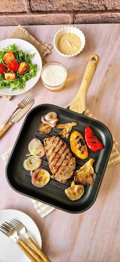 Gruppe Cookin Γκριλιέρα από Χυτό Αλουμίνιο με Αντικολλητική Επίστρωση 28cm
