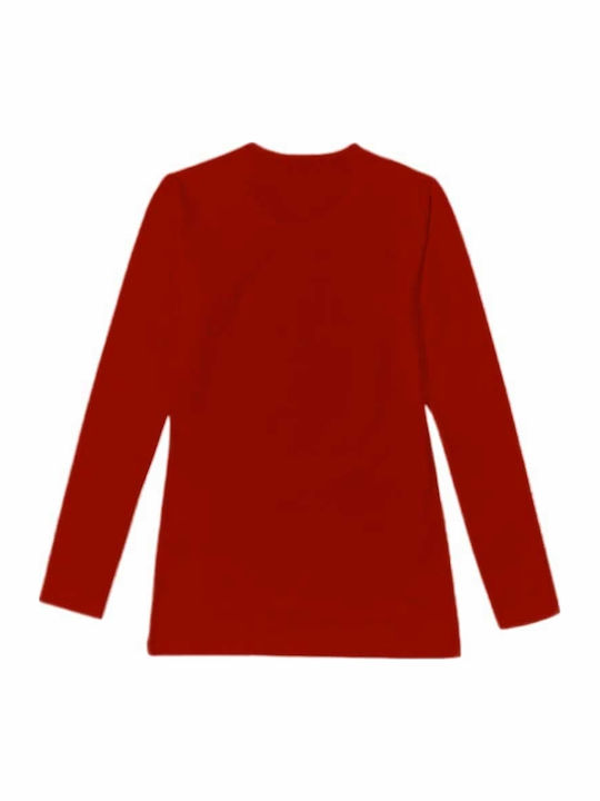 Women's Long Sleeve T-Shirt Bordeaux-terracotta