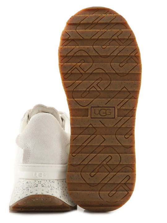 Damen Flatforms Sneakers Weiß