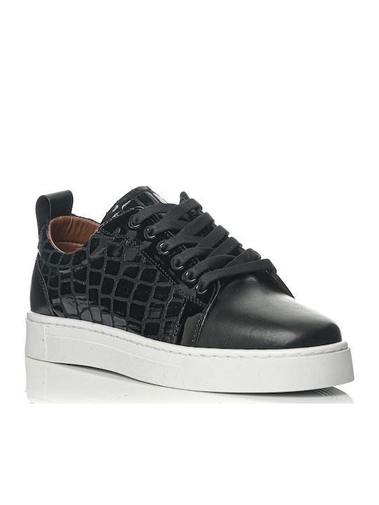 Croco Sneakers Black
