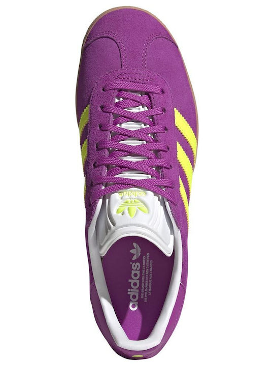 Gazelle Damen Sneakers Purbur / Solar Yellow / Off White