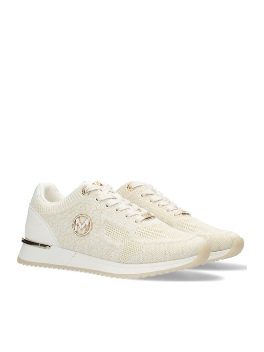 Gitte Glitter Damen Sneakers Off White