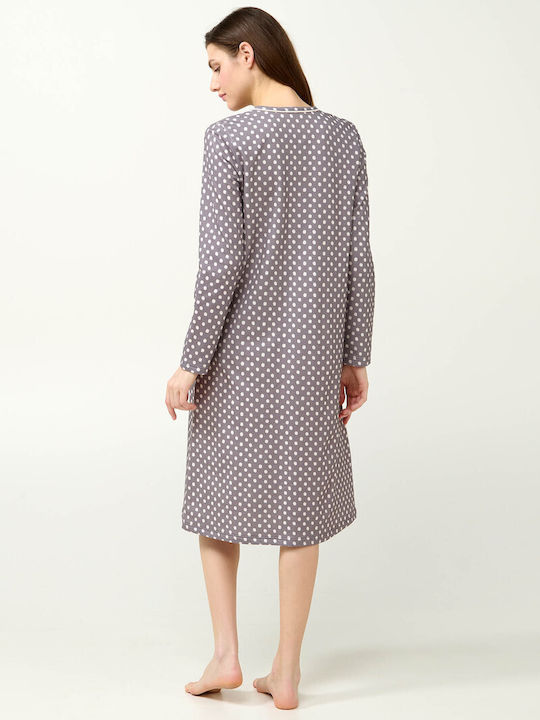 Vamp Winter Women's Nightdress Smoky Iron