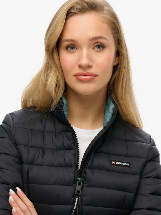 Women's Puffer Jacket for Winter Black