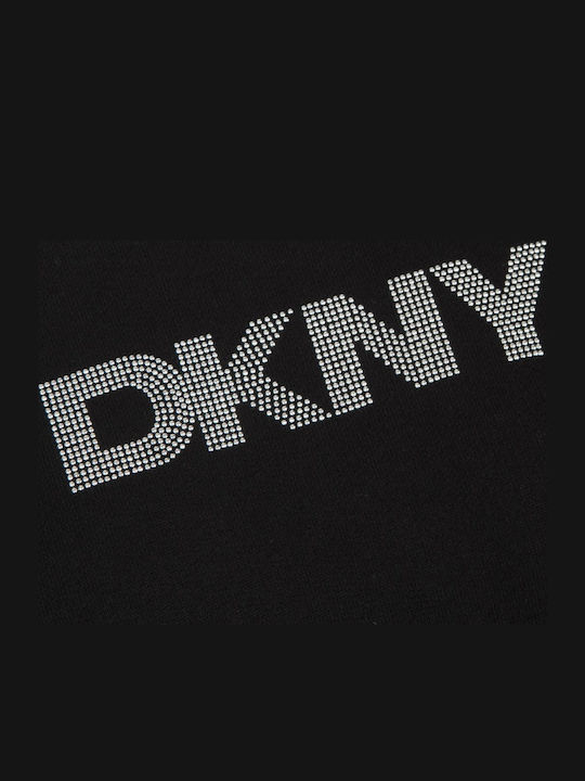 Logo Women's Blouse Cotton Long Sleeve Black
