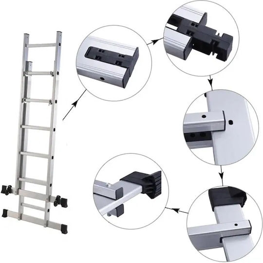 Veritas Doppelter Kombinationsleiter Aluminium