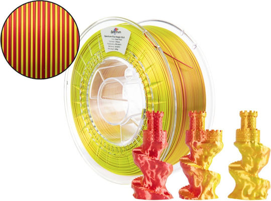 PLA 3D Printer Filament 1.75mm Yellow 1kg 1pc Spool