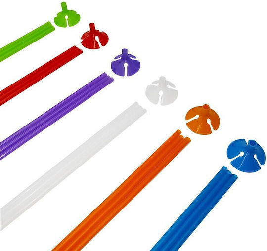 Set 10 Bețe Pentru Baloane Rozete Flippy Suporturi Din Plastic Ușor De Instalată Reutilizabilă Aniversare Nuntă Decorațiune De Ziua De Naștere 40 Cm Multicolor