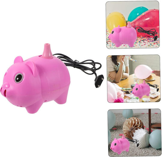 Electric Balloon Inflator Pump 380 W Plastic Pig Model Pink
