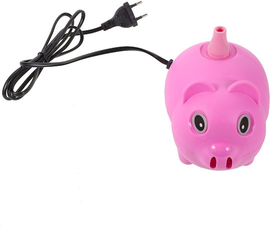 Electric Balloon Inflator Pump 380 W Plastic Pig Model Pink