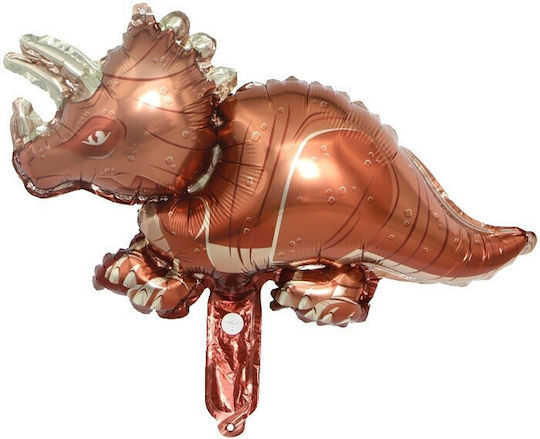 Set 5 Baloane Folie Metalică Flippy Figuri Dinozauri 30 Cm Ambalaj Individual Inclus Pai Umflare Aer Heliu Multicolor