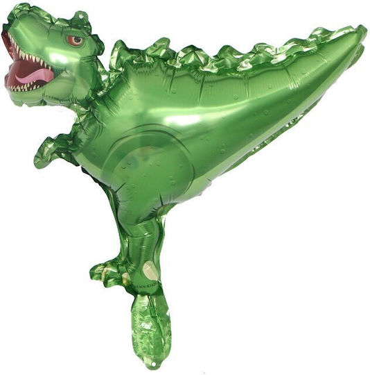 Set 5 Baloane Folie Metalică Flippy Figuri Dinozauri 30 Cm Ambalaj Individual Inclus Pai Umflare Aer Heliu Multicolor