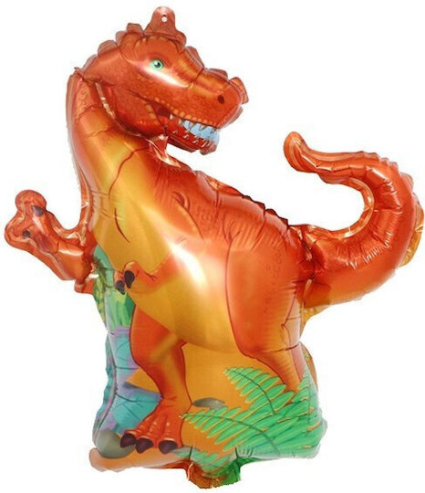 Set 5 Baloane Folie Metalică Flippy Figuri Dinozauri 30 Cm Ambalaj Individual Inclus Pai Umflare Aer Heliu Multicolor