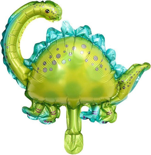Set 5 Baloane Folie Metalică Flippy Figuri Dinozauri 30 Cm Ambalaj Individual Inclus Pai Umflare Aer Heliu Multicolor