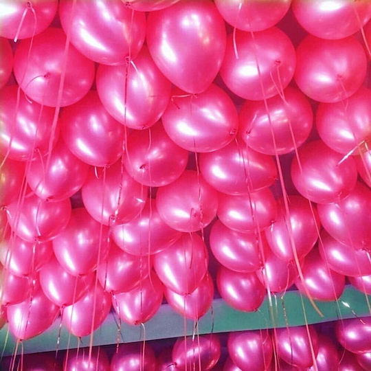Set 10 Baloane Latex Flippy Party Design Confetti 5 X Confetti 5 X Roz 25 Cm 2.2g