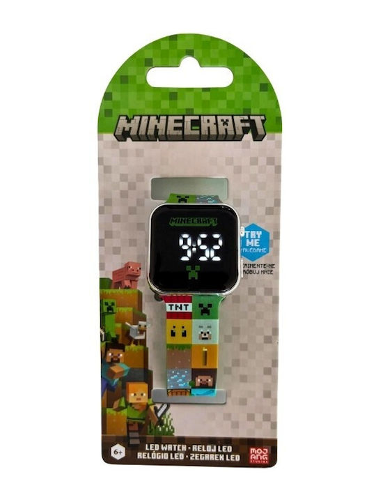 Kids Licensing Ceas digital pentru copii cu curea din cauciuc/plastic Verde