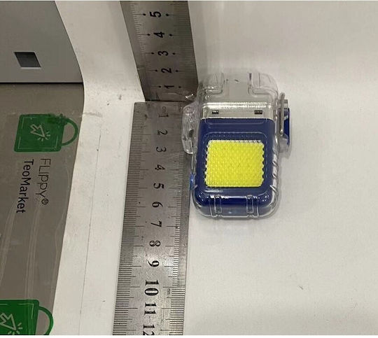 Lumină de lucru și de sit, cu baterie Lanternă Brevet LED IP65 cu Luminozitate Maximă 220lm Albastru