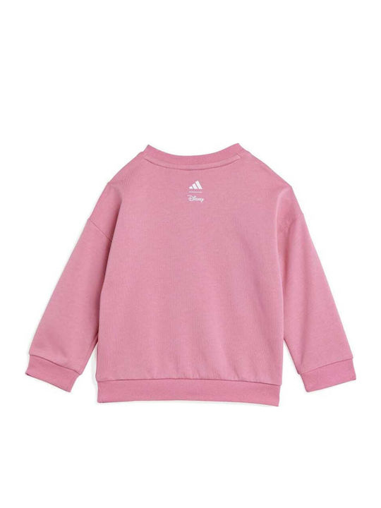 Kids Sweatpants Set With Top Pink 2 Pieces