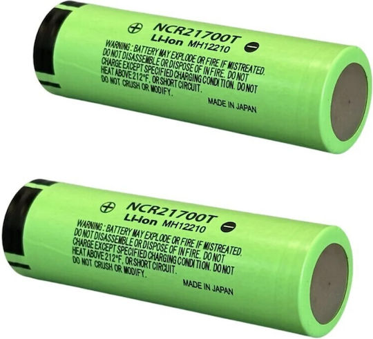 Rechargeable Lithium Battery Size 21700 Ncr21700t Li-ion 3.7v 4800mAh Original 10A 10pcs Tc-277
