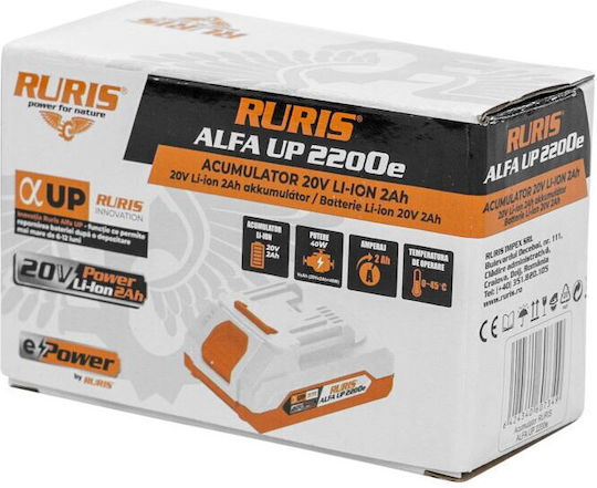 Ruris Alfa Up Batterie 20 V 2200e