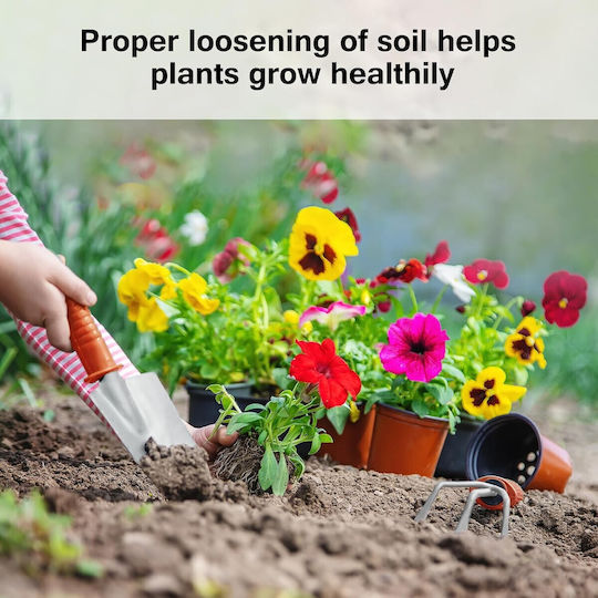 Set 10 Unelte de Grădină Flippy Pentru Plantare Prelucrare Sol Îngrijire Plante Mânere Portocalii Material Pvc Oțel Inoxidabil Cutie Inclusă 37x28x7 Cm Negre
