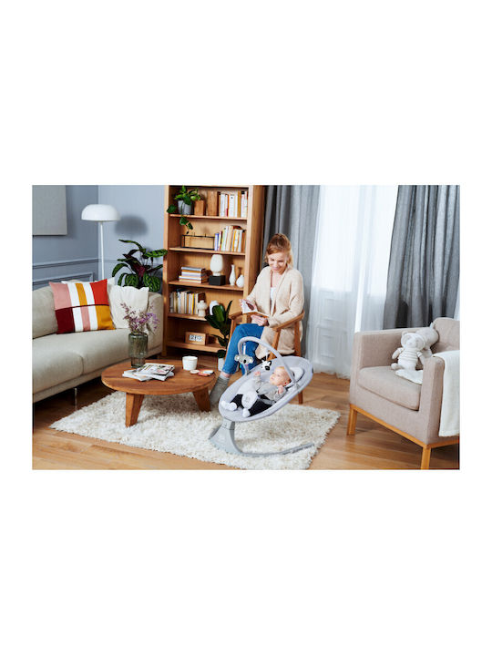 Kinderkraft Електрически Релакс Бебе Luli с Музика Сив за Дете до 9кг