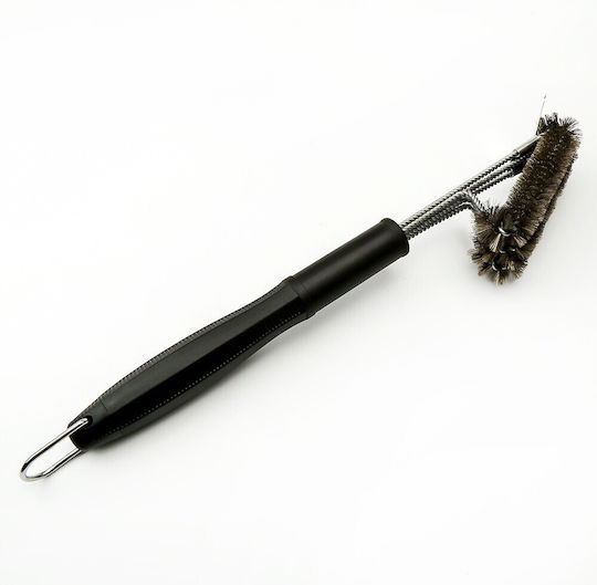 Четка За Почистване На Барбекю Grill Wire Brush Flippy 45 См Дръжка От Неръждаема Стомана 45x7x10 Черна