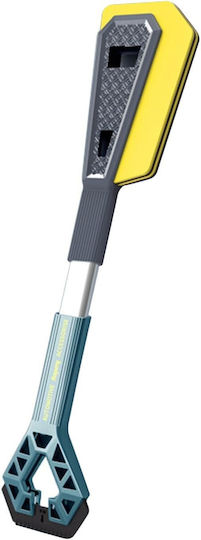 Răzuitoare de Zăpadă Auto cu Două Capete Flippy Universal pentru Îndepărtarea Zăpezii de pe Mașină Mâner Ergonomic Detasabil Geamuri Caroserie Ușor de Folosit 61x12.5 cm Albastru