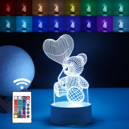 Διακοσμητικό Φωτιστικό LED 3D Illusion 3εκ.