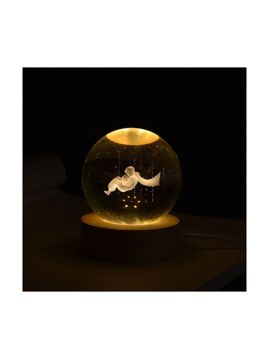 Διακοσμητικό Φωτιστικό LED Θερμό Λευκό Crystal Ball 3εκ.