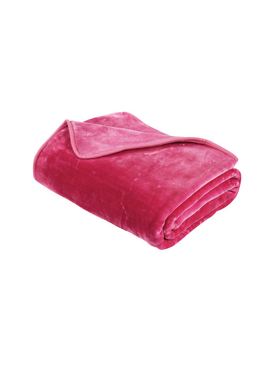 Das Home Blanket Velvet Pink 160x220cm