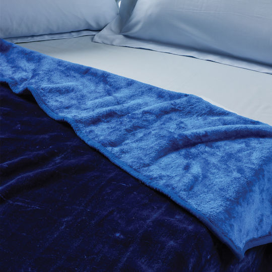 Das Home Blanket Velvet 0292 Blue 160x220cm