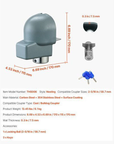 Vevor Trailer Door Lock