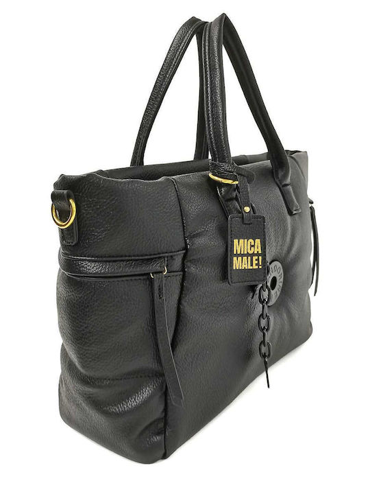 Fabric Women's Shopper Bag Black