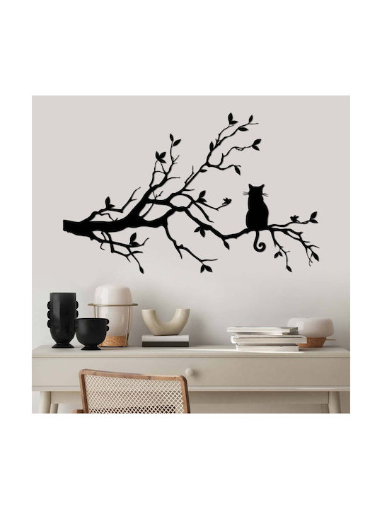 Wallity Decorațiune Siluetă Neagră Din Metal 80x50cm