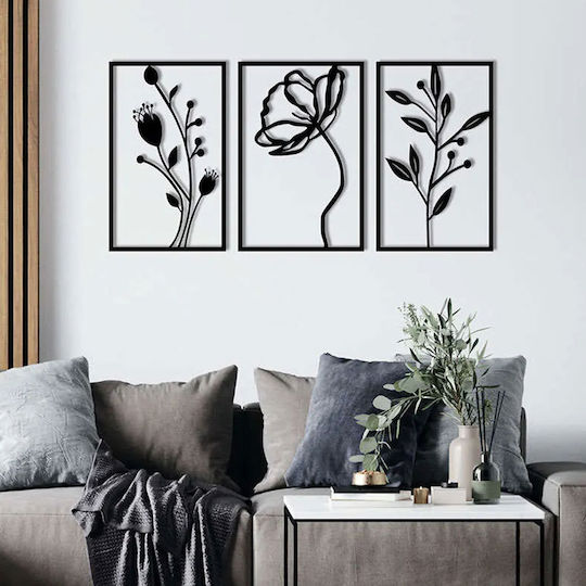 Wallity Silhouette Flowers 78x39cm