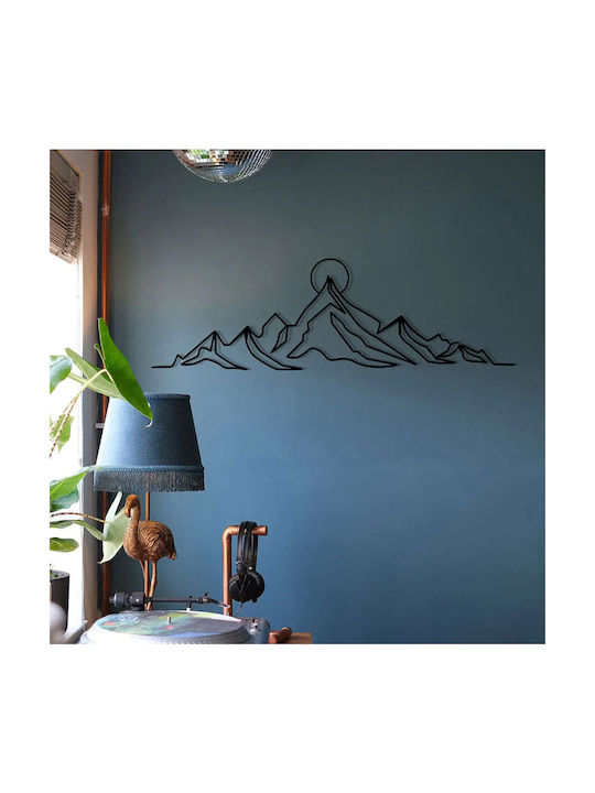 Wallity Decorative Everest Silhouette Black Metallic 119.5x37cm