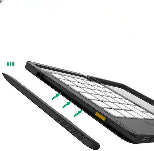 Calculator Reîncărcabil de Mână cu Tablă de Scris Flippy Calculator Portabil Ecran LCD Afișaj 12 Cifre Ecran 15 Cm Culoare Neagră