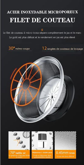 Andowl Entsafter 400W Rot