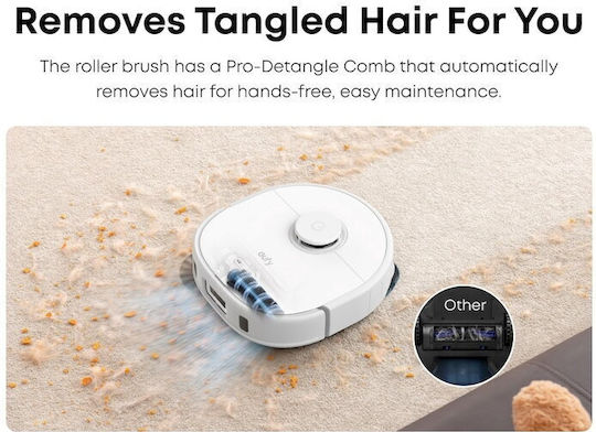 Eufy X10 Pro Omni Robot Vacuum Cleaner with Laser Mapping & 8000Pa Suction Power White
