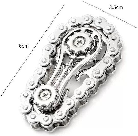Fidget Spinner Metalic Argintiu