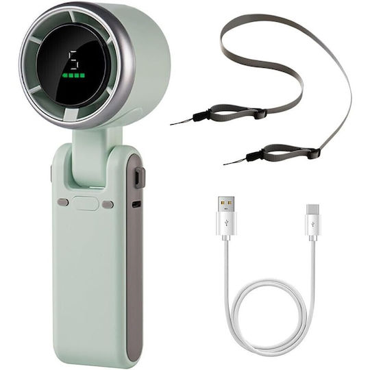 Ventilator De Mână USB Fără Lamele 7W Verde