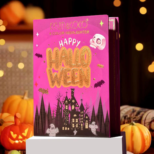 Paletă Iluminatoare Flippy 6 Nuanțe Halloween Culori Calde Dreptunghiulară 160g Durată de Viață 24 Luni 17.4x11.5x1.3 Cm Versiunea A Nude-rose